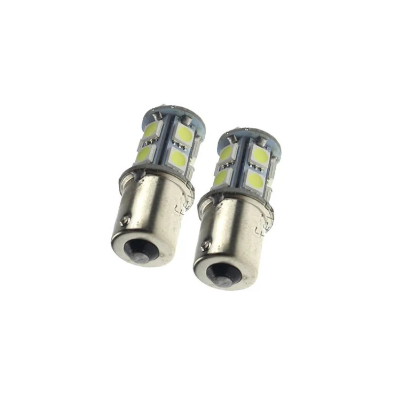 BA15s 9 LED Wit 12β32 Volt β Set van 2