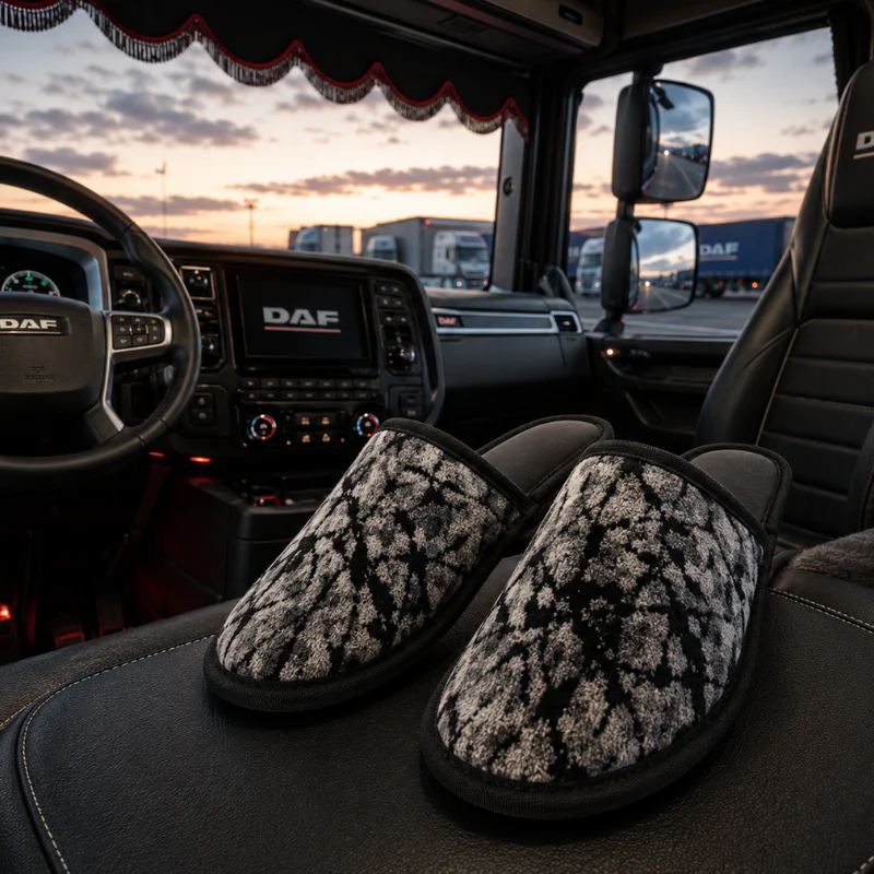 Deense Pluche Pantoffels Grijs – Trucker Slippers Verschillende Maten - Image 2