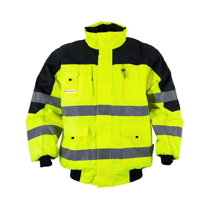 Dunlop Veiligheidsjas – Reflecterende Werkjas voor Truckers | Verkrijgbaar in Meerdere Maten