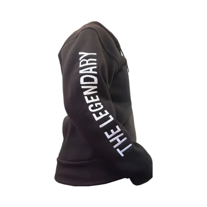 Hoodie-Vest met Geborduurd Logo Legendary Diesel – Zwart | S t/m 3XL - Image 3