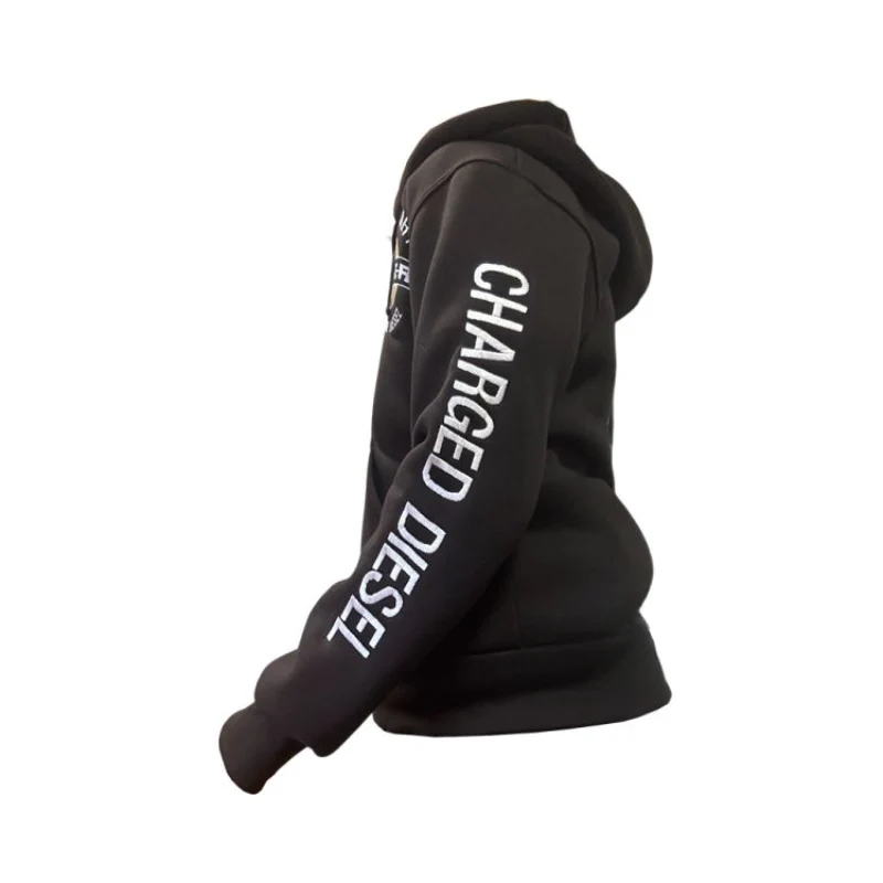 Hoodie-Vest met Geborduurd Logo Legendary Diesel – Zwart | S t/m 3XL - Image 4