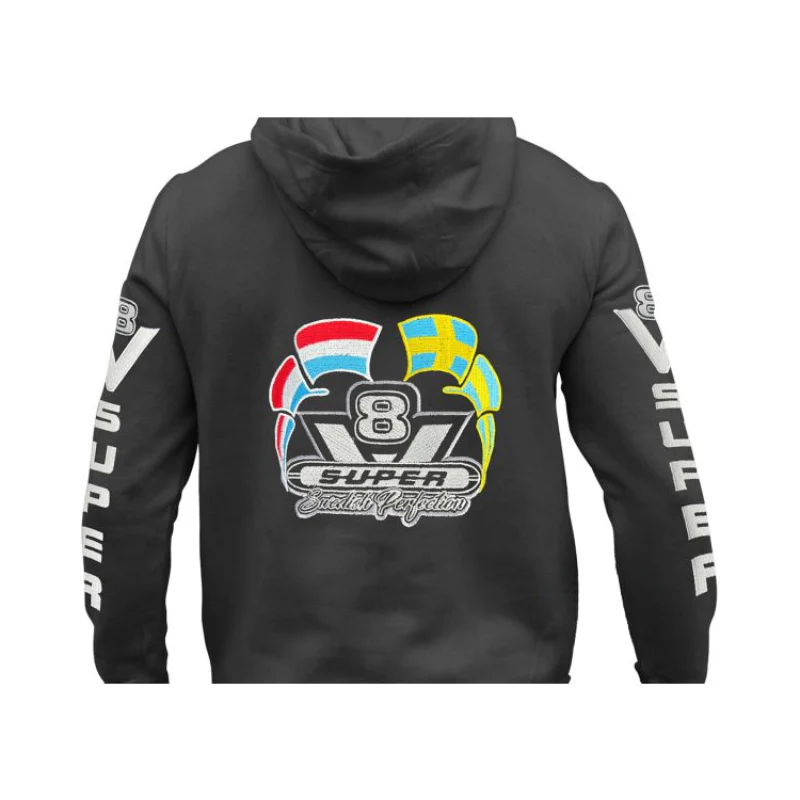 Hoodie-Vest met Geborduurd Logo Swedish Perfection – Zwart | S t/m 3XL - Image 2