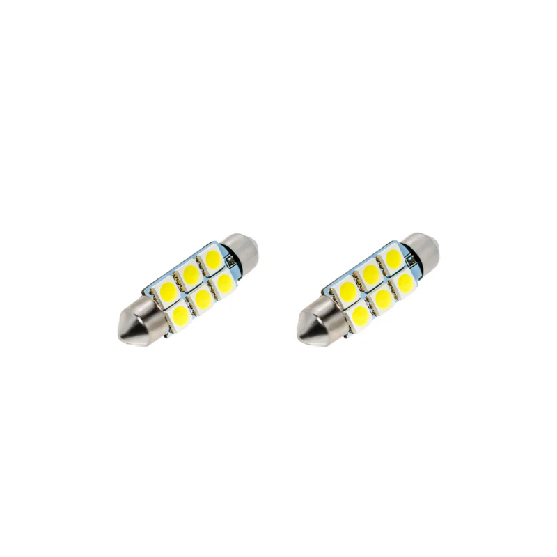 Festoon 6 LED 5 Watt Cool White 38mm – C5W LED Interieurverlichting (Set van 2)