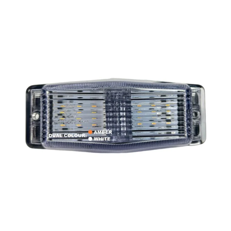 Dubbelbrander LED Helder Wit Glas Oranje/Wit 12–24V - Image 2