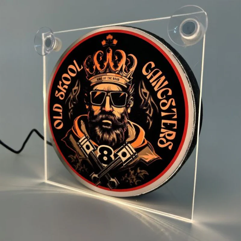 Lichtbakje de Luxe King-Gangsters – 5V USB & USB-C Cabineverlichting 17x17 cm - Image 3