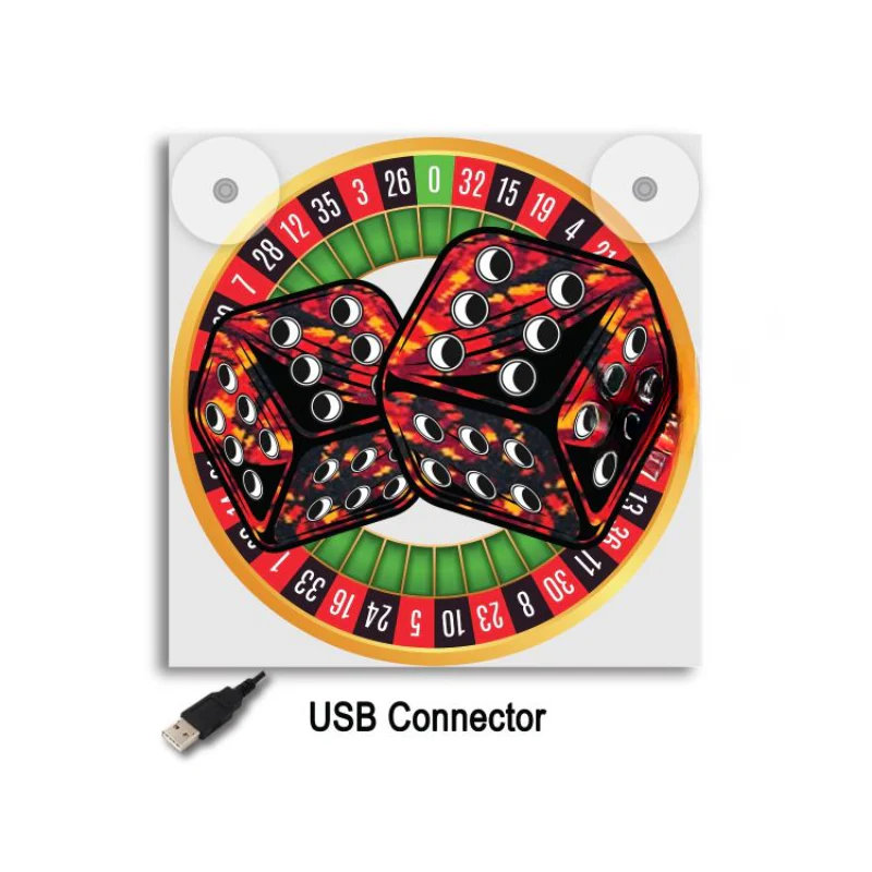 Lichtbakje de Luxe Dobbelsteen Pluche Rood – 5V USB & USB-C Cabineverlichting 17x17 cm - Image 2