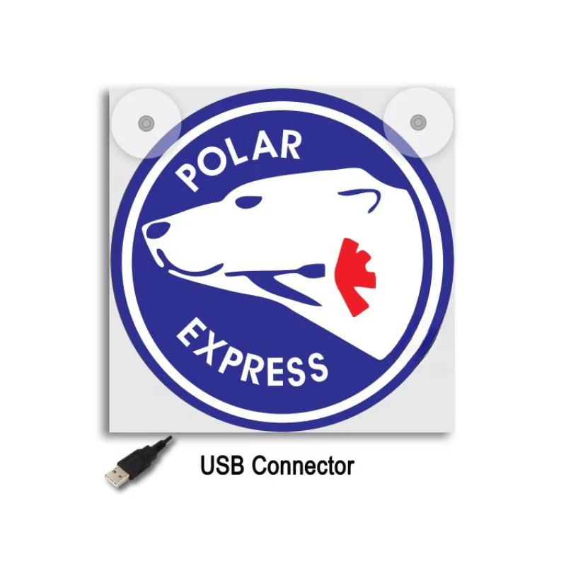 Lichtbakje de Luxe Polar Express (links) – 5V USB & USB-C Cabineverlichting 17x17 cm - Image 2
