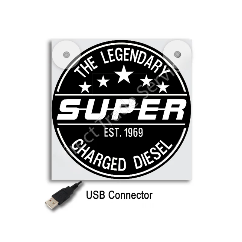 Lichtbakje de Luxe Super Charged Diesel – 5V USB Cabineverlichting 17x17 cm - Image 2