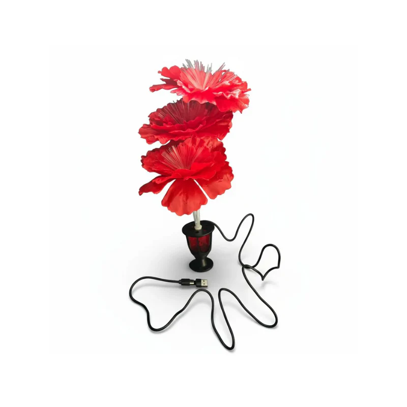Verlichte Bloem Rood β USB & USB-C Cabineverlichting - Image 3