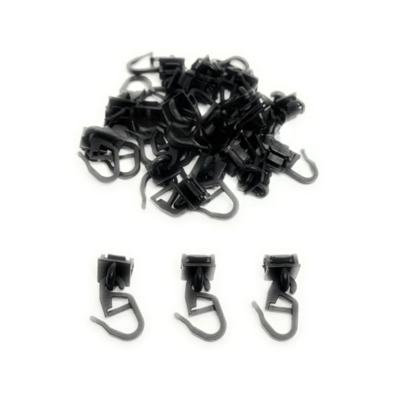 Gordijn Runners Zwart 25 Stuks – Met Haakje voor Volvo, MAN & Iveco Vrachtwagens