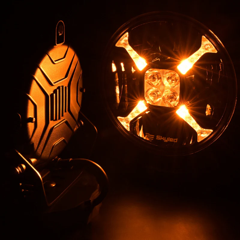 SKYLED Cosmo Flash 9X 9β LED Verstraler 120W β Wit/Oranje + R65 Flitser (12V/24V) - Image 2