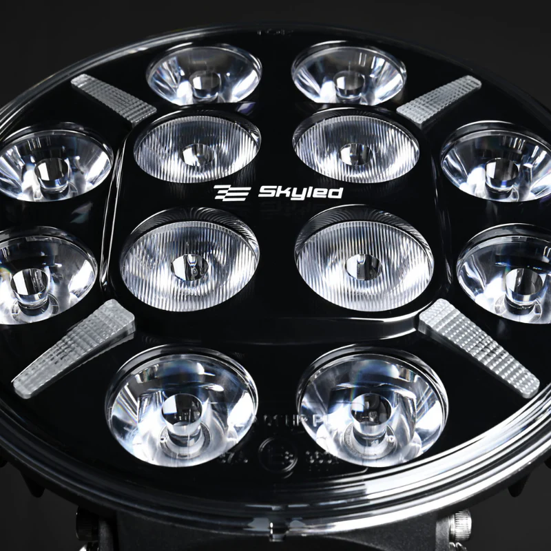 SKYLED Jupiter+ 9X 9 Inch LED Verstraler 120W – Wit/Amber Positielicht - Image 5