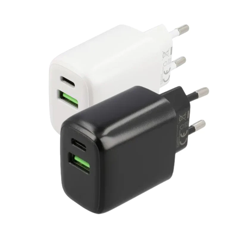 To Go 2 Port PD Charger USB-A + USB-C 20W – Zwart & Wit - Image 4