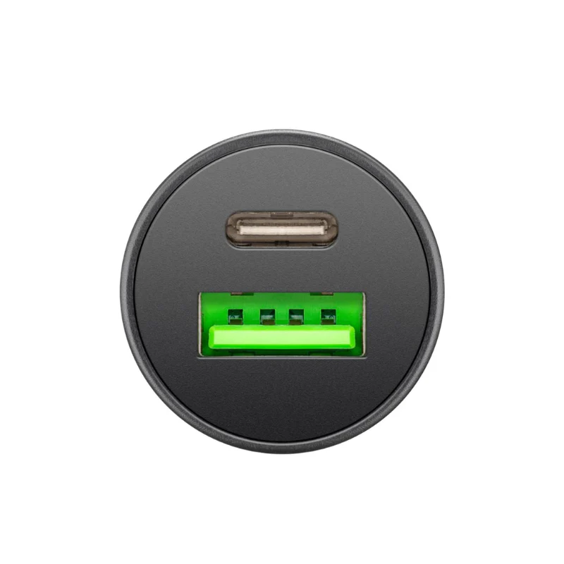 To Go 2 Port Car Charger USB-A + USB-C 30W – Compacte Autolader voor Chauffeurs - Image 2