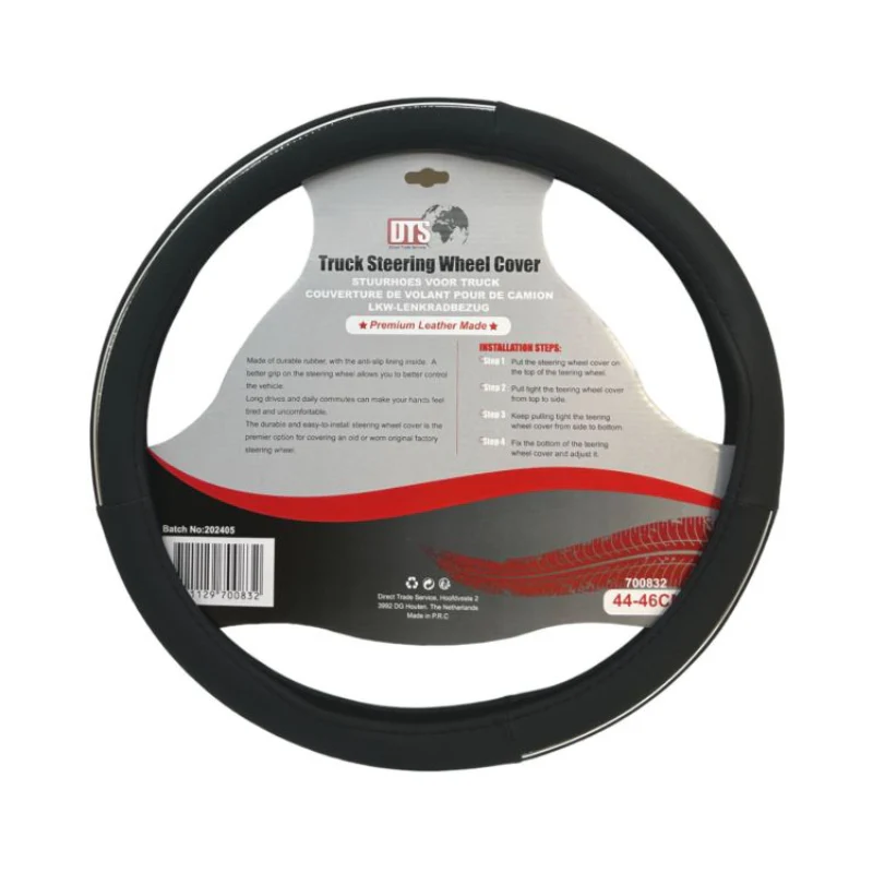 Stuurhoes Vrachtwagen 44β46 cm β Zwart, Wit, Zilver & Hout Look - Image 2