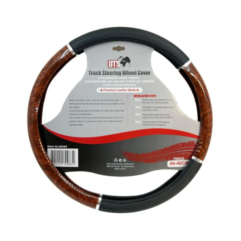 Stuurhoes Vrachtwagen 44β46 cm β Zwart, Wit, Zilver & Hout Look - Image 3